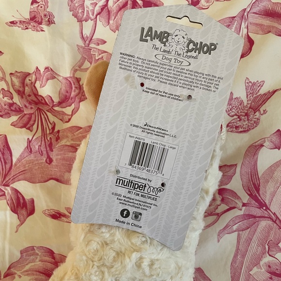 🏝️Big $5 Sale!🏝️Lamb Chop Squeaky Dog Toy - Picture 4 of 7